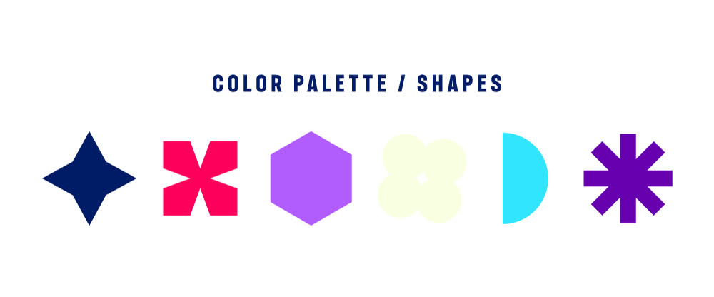 Colour palette and shapes