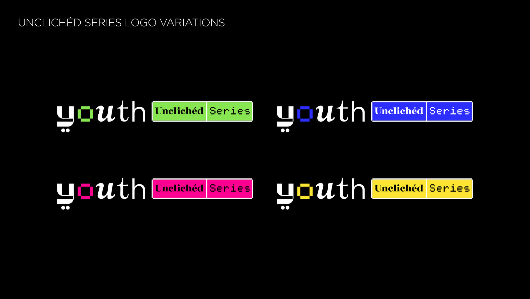 Youth Unclichéd Series logo variations